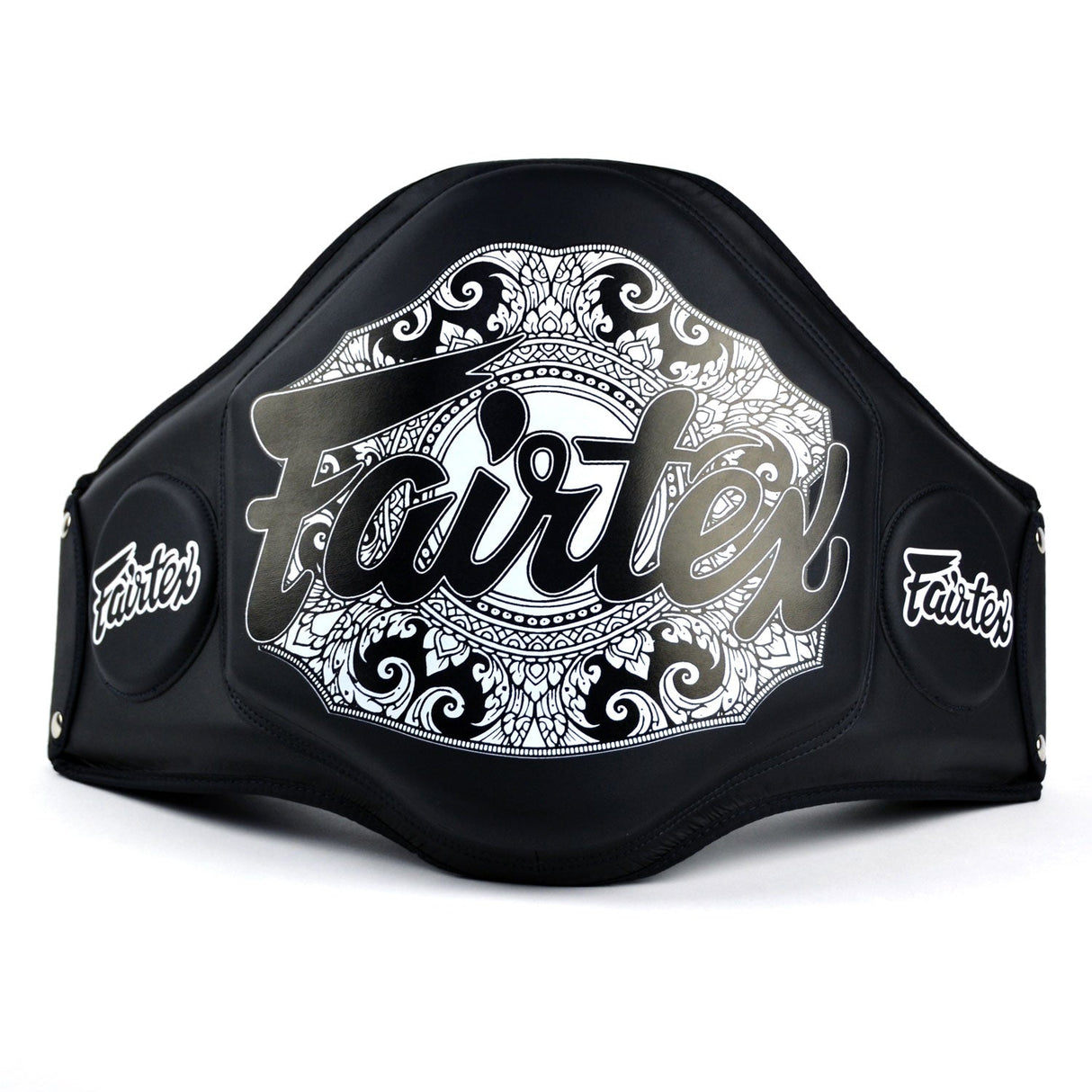 Fairtex BPV3 Microfiber Belly Pad - Black-Black