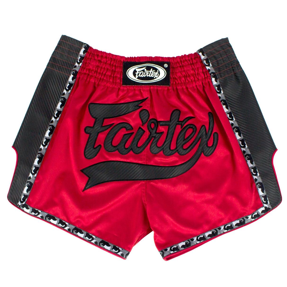 Fairtex BS1703 Slim Fit Muaythai Shorts - Red-Black