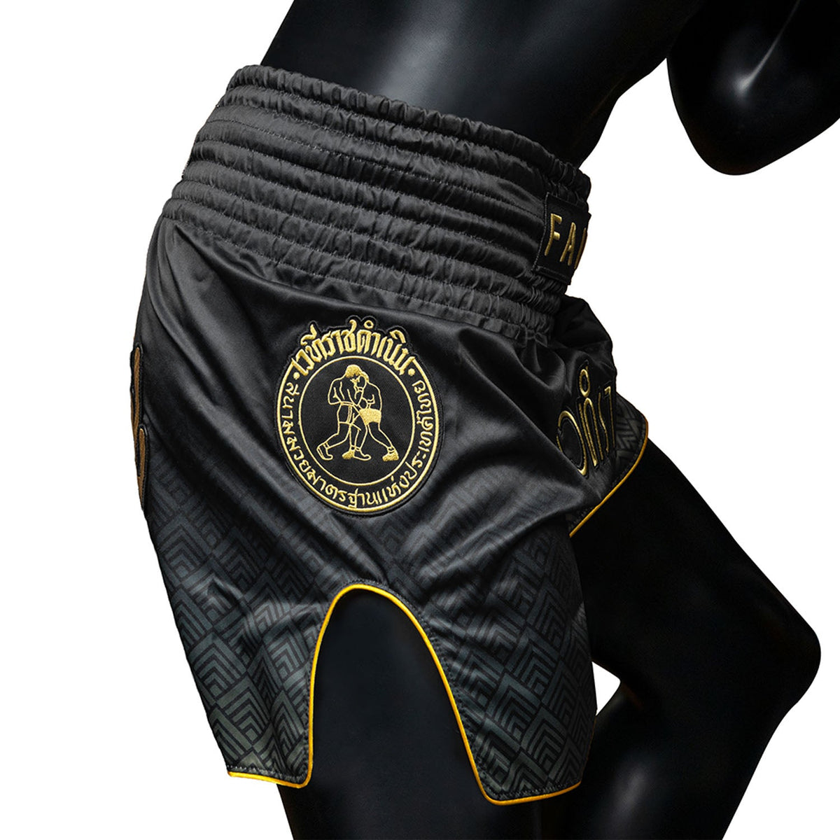 Fairtex x Rajadamnern Muay Thai Shorts - BS-RAJ04 - Black
