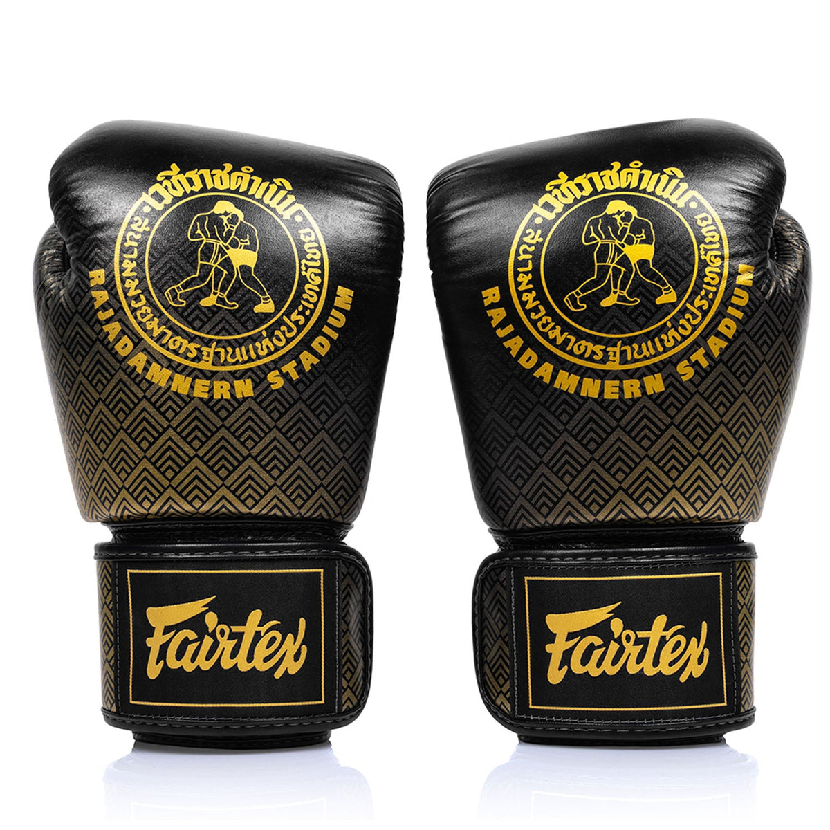 Fairtex X Rajadamnern Premium Boxing Gloves - Black