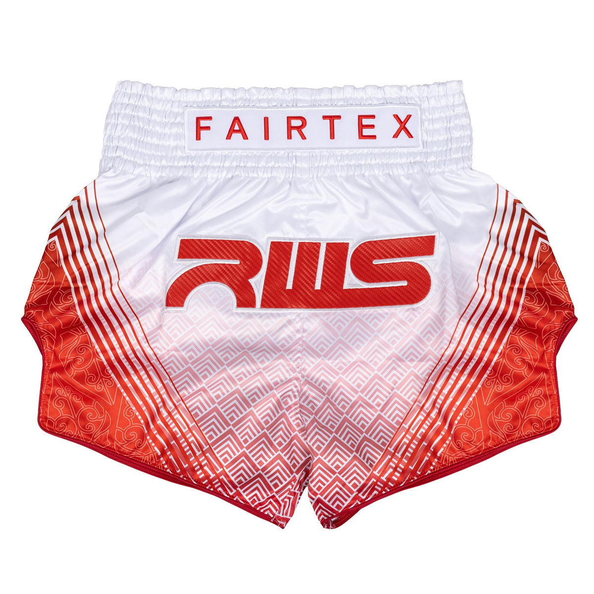 Fairtex X RWS Muaythai Shorts - White-Red