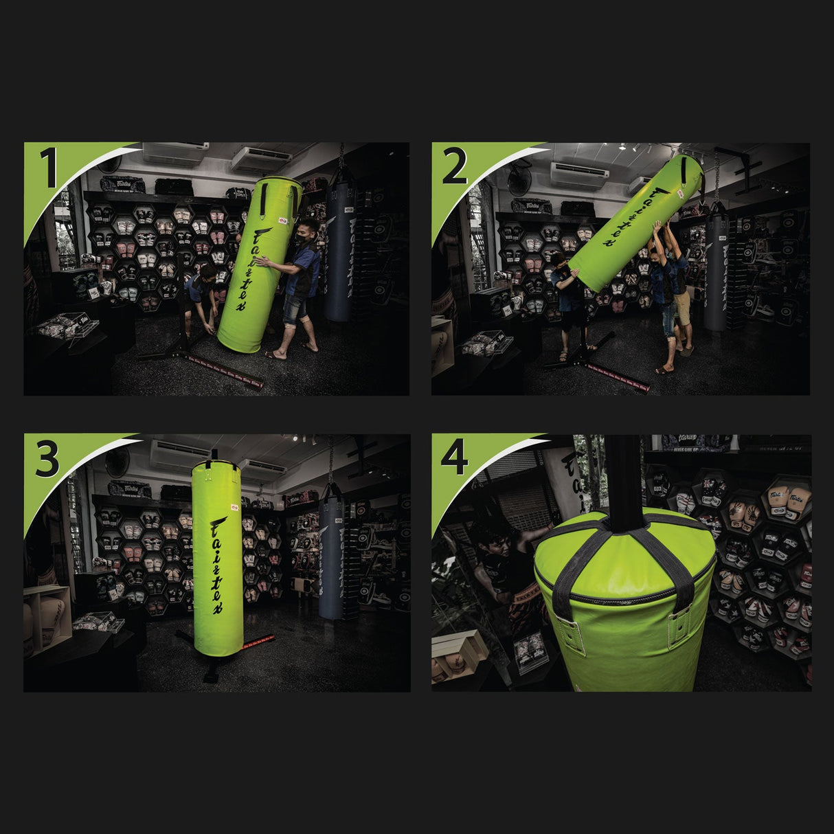 Fairtex HB7 7ft Pole Bag - Black (UN-FILLED)
