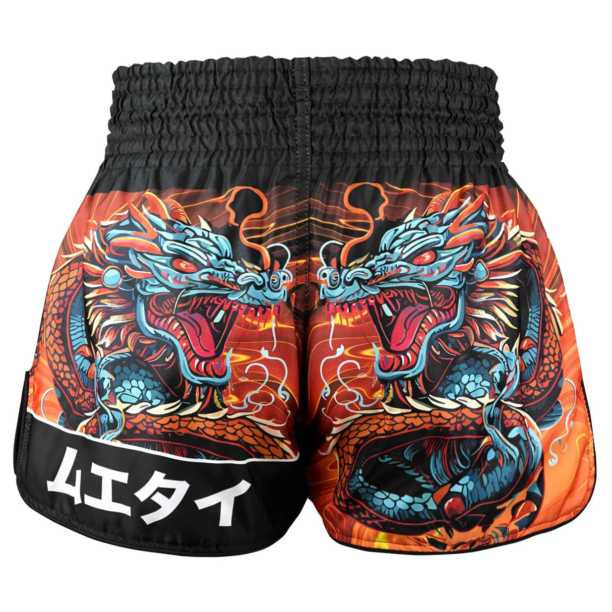 TUFF High-Cut Retro Muaythai Shorts - RMS103 - Seraphic Seiryu Samurai Saga