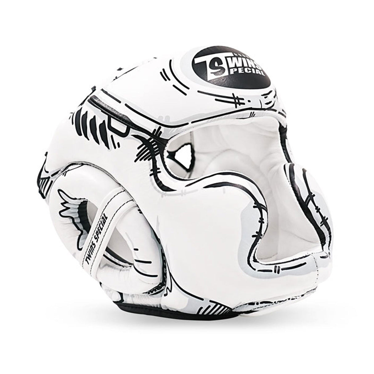 Twins Special FHGL3-66 Leather Sparring Headguard - Comic