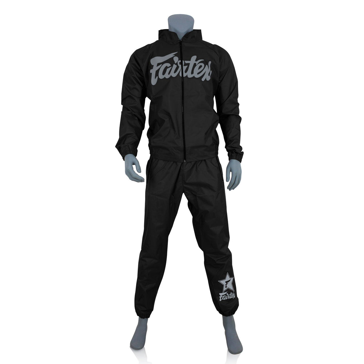 Fairtex VS3 Vinyl Sweatsuit - Black-Grey