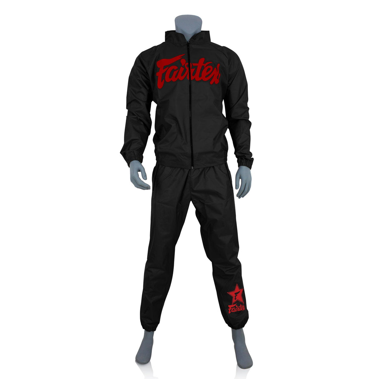 Fairtex VS3 Vinyl Sweatsuit - Black-Red