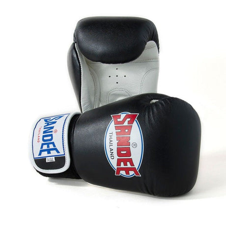 Sandee ABG1 Authentic 2 Tone Boxing Gloves Black/ White