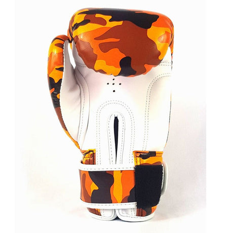 Sandee Kids Muay Thai  Gloves Camo Orange