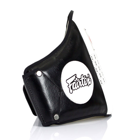 Fairtex BPV1 Standard Leather Belly Pad - Black-White
