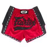 Fairtex BS1703 Slim Fit Muaythai Shorts - Red-Black