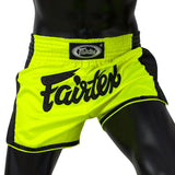 Fairtex BS1706 Slim Fit Muaythai Shorts - Lime Green