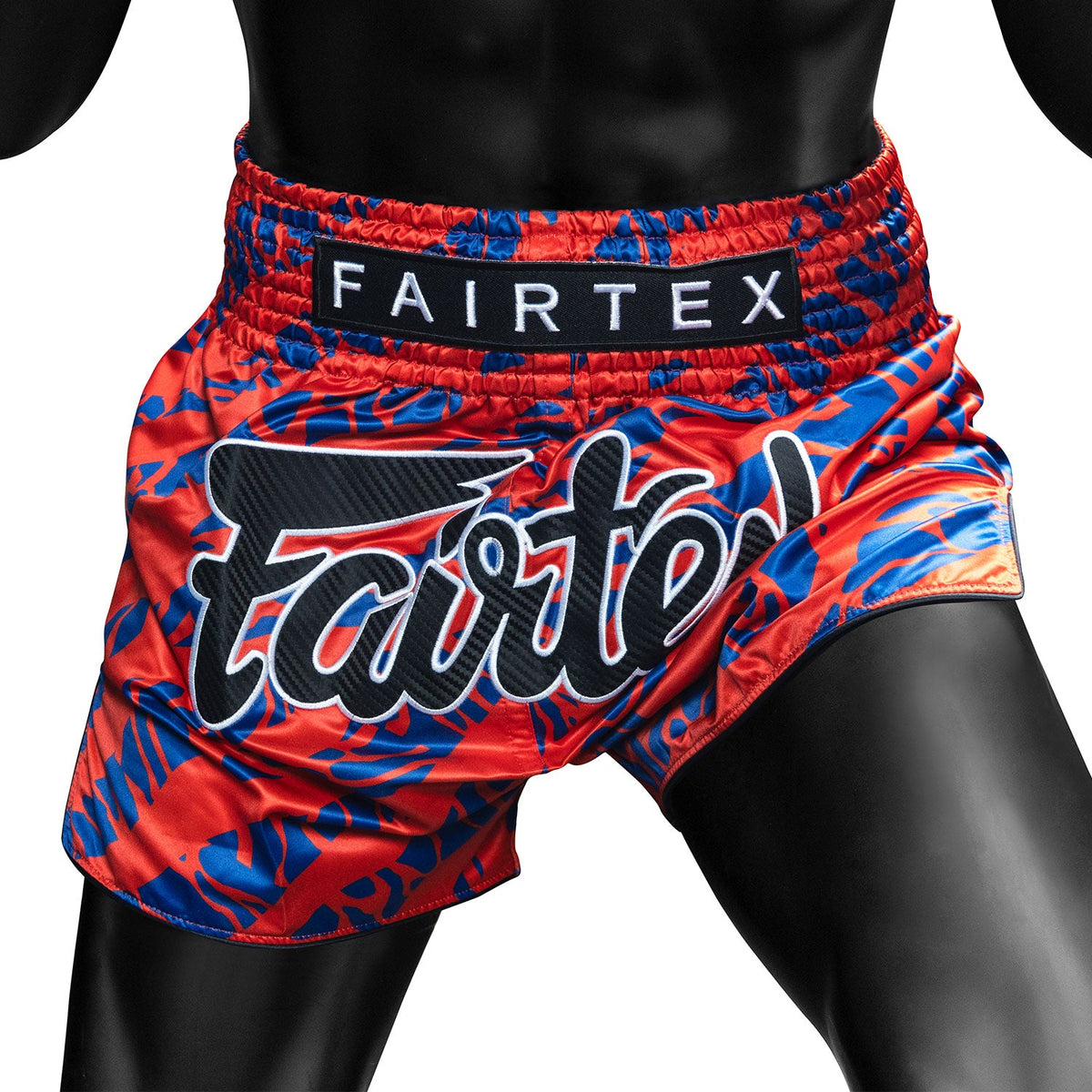 Fairtex BS1958 Muaythai Shorts - Red-Blue