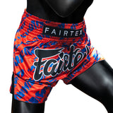 Fairtex BS1958 Muaythai Shorts - Red-Blue