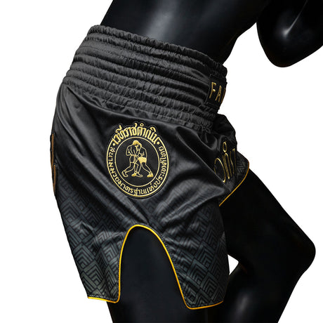 Fairtex x Rajadamnern Muay Thai Shorts - BS-RAJ04 - Black