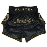 Fairtex x Rajadamnern Muay Thai Shorts - BS-RAJ04 - Black