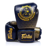 Fairtex X Rajadamnern Premium Boxing Gloves - Navy
