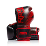Fairtex X RWS BGVR1 Velcro Boxing Gloves - Black-Red