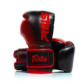 Fairtex X RWS BGVR1 Velcro Boxing Gloves - Black-Red