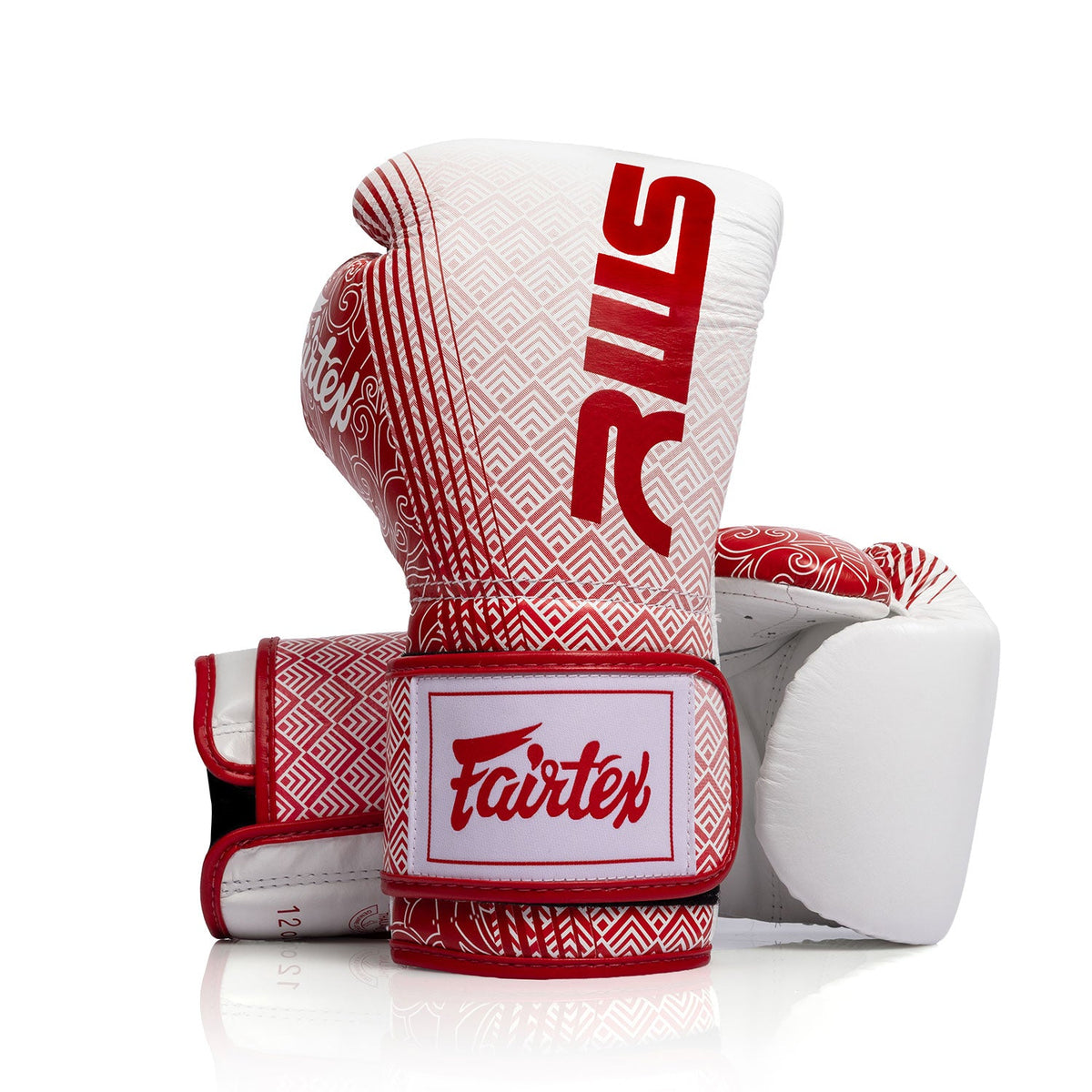 Fairtex X RWS BGVR1 Velcro Boxing Gloves - White-Red