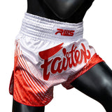Fairtex X RWS Muaythai Shorts - White-Red