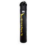 Fairtex HB6 6ft Muaythai Banana Bag - Black-Gold (FILLED)