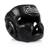 Fairtex HG13 Diagonal Vision Sparring Headguard - Black