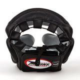 Twins Special HGL3 Leather Sparring Headguard - Black