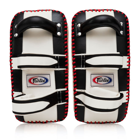 Fairtex KPLC2 Curved Thai Kick Pads Standard - Black-White
