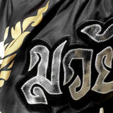 TUFF Muay Thai Shorts - MS631 - Thai King Of Naga Black