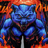 TUFF Muay Thai Shorts - MS683 - Midnight Werewolf