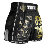 TUFF Muaythai Shorts Retro Style - MSC117 - Singha Yantra with War Flag