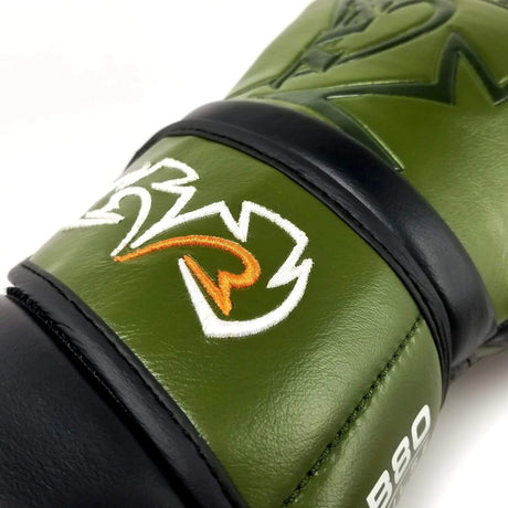 velcro strap closure Rival RB80 khaki gloves for bag training