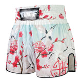 TUFF High-Cut Retro Muaythai Shorts - RMS114 - Akai Tsuru The Red Crane
