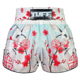 TUFF High-Cut Retro Muaythai Shorts - RMS114 - Akai Tsuru The Red Crane