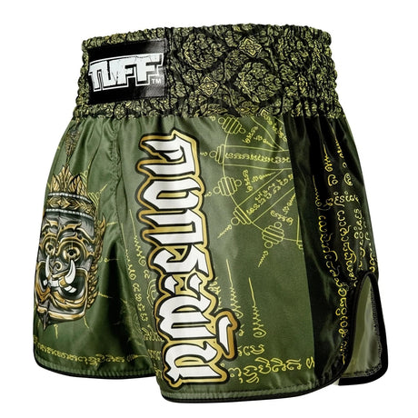 TUFF High-Cut Retro Muaythai Shorts - RMS117 - The Immortal Yaksa