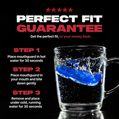 SafeJawz Extro Mouth Guard Blue Ice