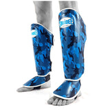 Sandee Kids Shin Guards Camo Blue