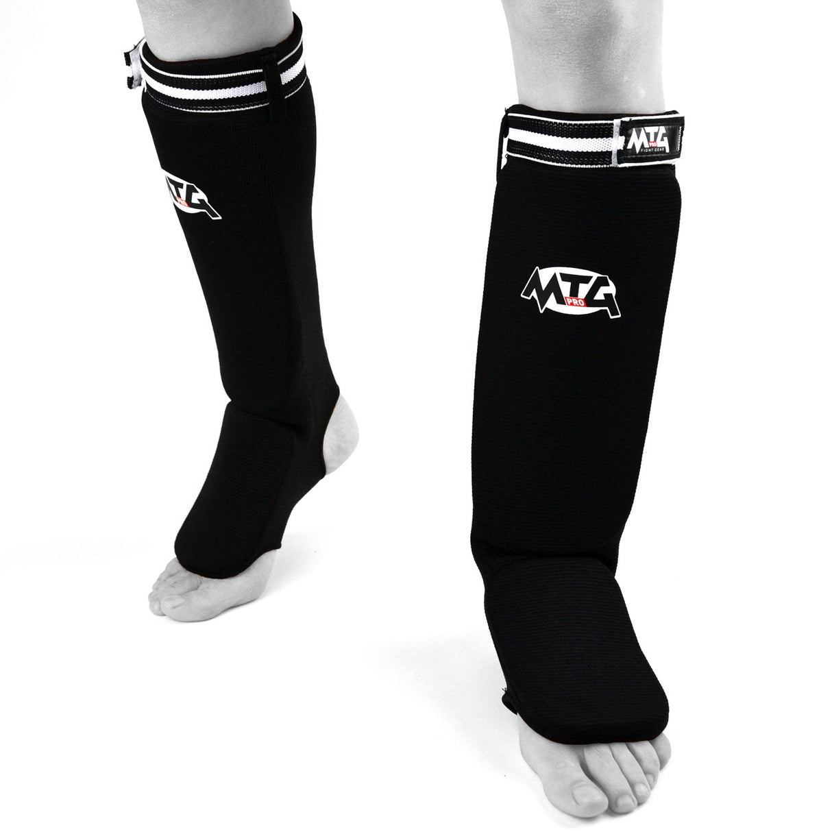 MTG Pro SF2 Elastic Shin Pads - Black