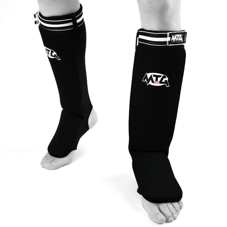 MTG Pro SF2 Elastic Shin Pads - Black