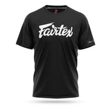 Fairtex TS7 Script Logo Cotton T-Shirt - Black