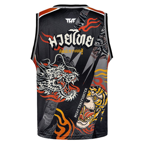 TUFF Tank Top - TT105 - Black Dragon and Tiger