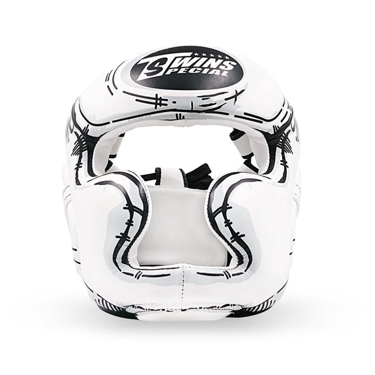 Twins Special FHGL3-66 Leather Sparring Headguard - Comic